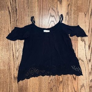 Black Off-shoulder Blouse